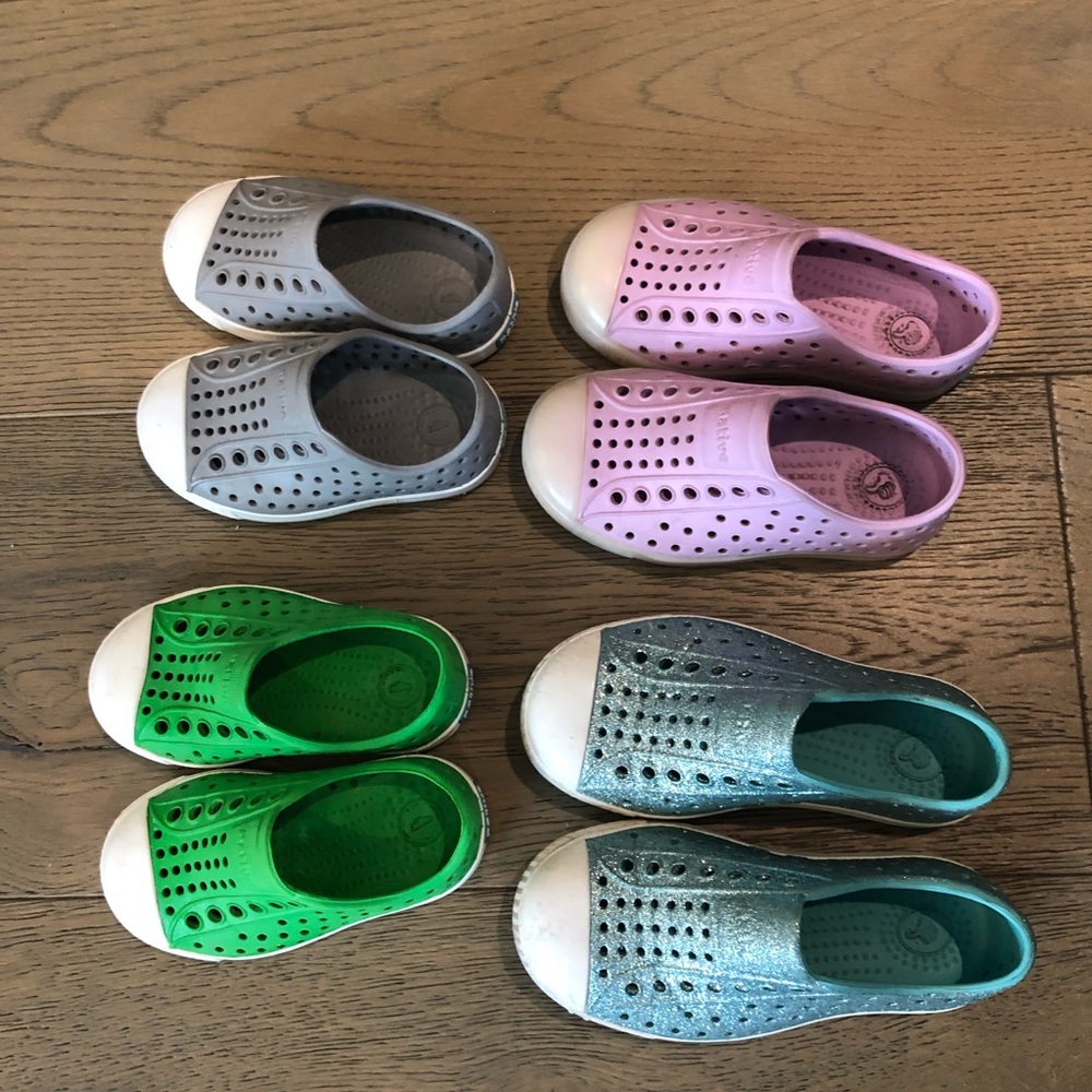 Lot of Native Toddler Shoes / various sizes 5-9